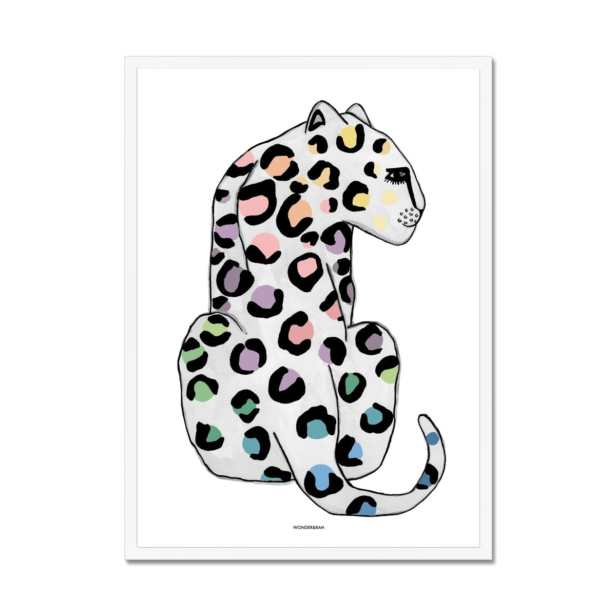 Pastel Rainbow Leopard Children's Print – Wonder & Rah