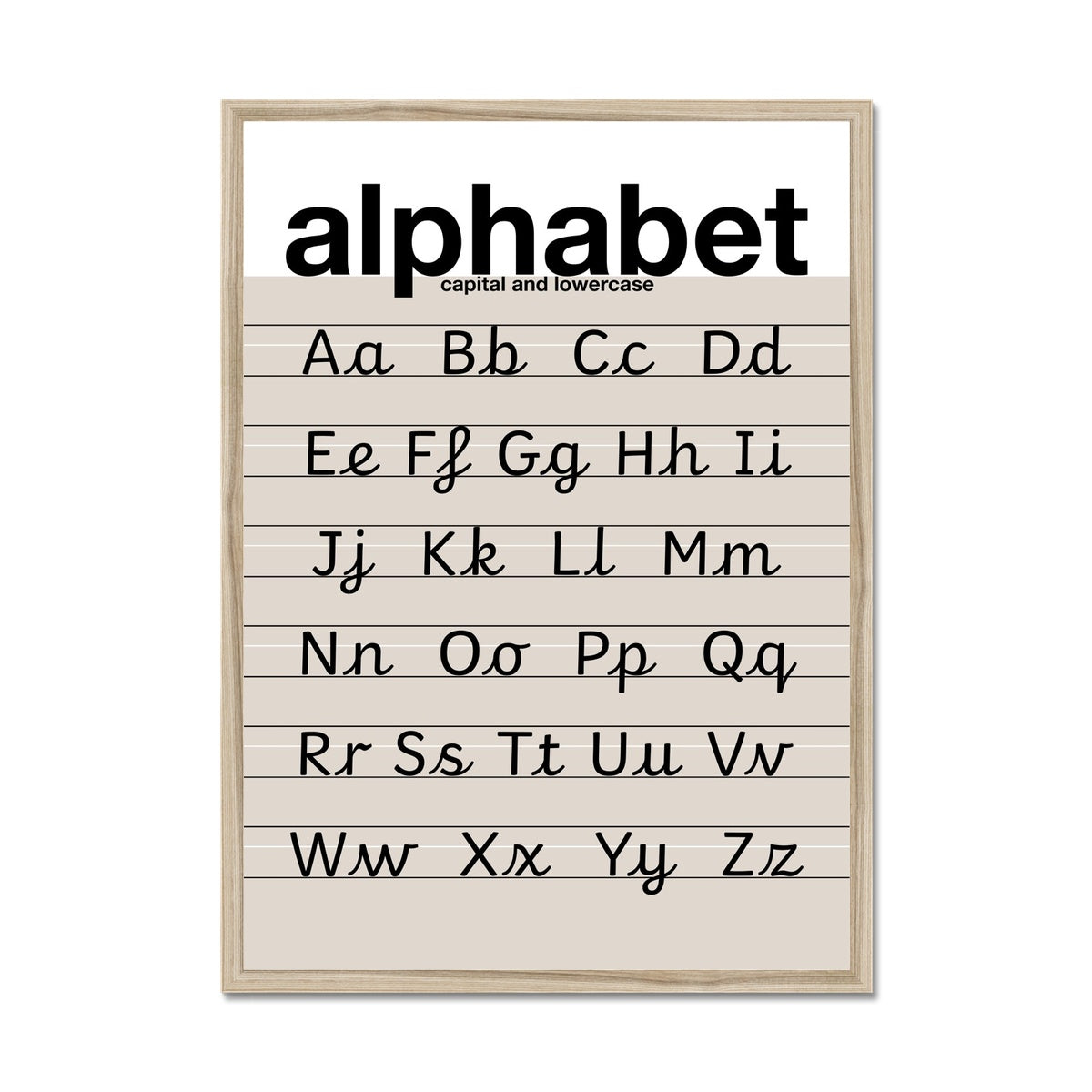 Handwriting Alphabet Print
