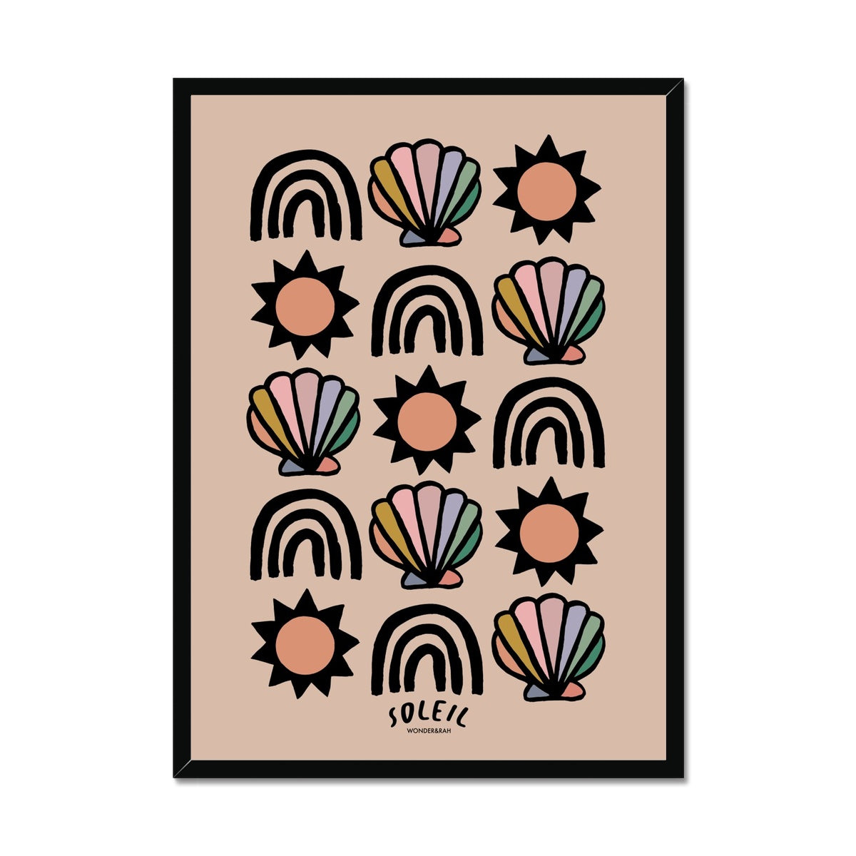 Shell Rainbow Children's Print – Wonder & Rah